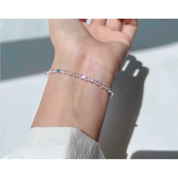 💖 Crystal Bracelet 7”-8” stretchy NEW Gorgeous! - Picture 3 of 9